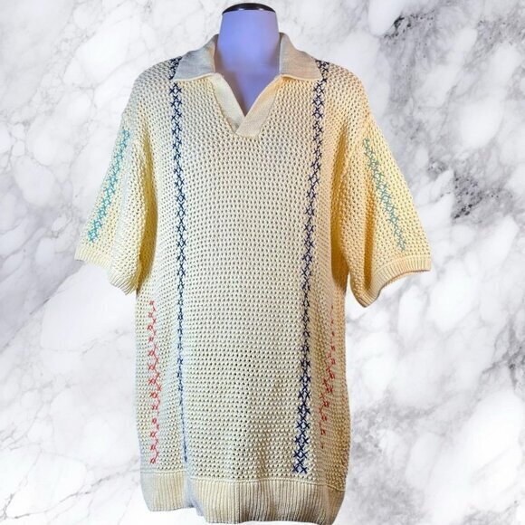 Zara Tops - Zara Crochet Knit Shirt